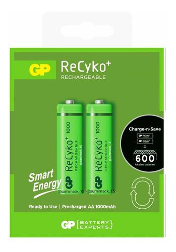 Baterías Recargables Gp Recyko Smart Energy Aa 1000mah 2und