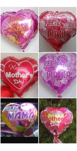 Globos Metalizados Dia D Madre-cumpleaños-helio- Cotillon