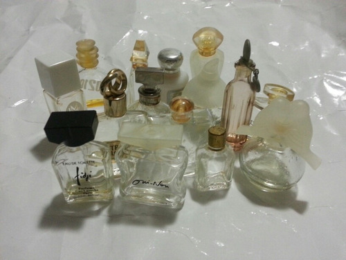 Lote De 15 Frascos Miniaturas De Perfumes Vacios(leer Public