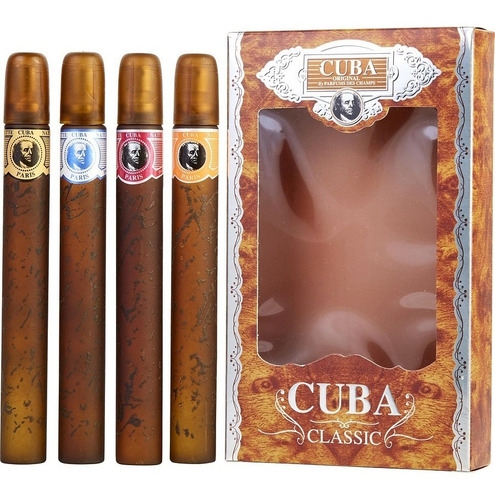 Perfume Cuba Classic Set 4 Piezas De 35ml Cada Uno
