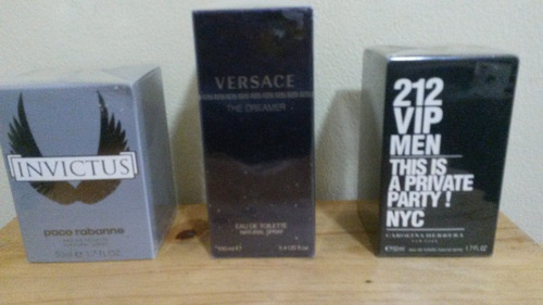 Perfumes Para Caballeros 212 Vip Versace Invictus Originales