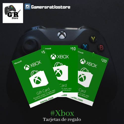 Tarjetas De Regalo Xbox One Y Más!!!