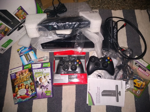 Xbox 360 E Kinect 4 Gb 2 Controles 90 Vrds