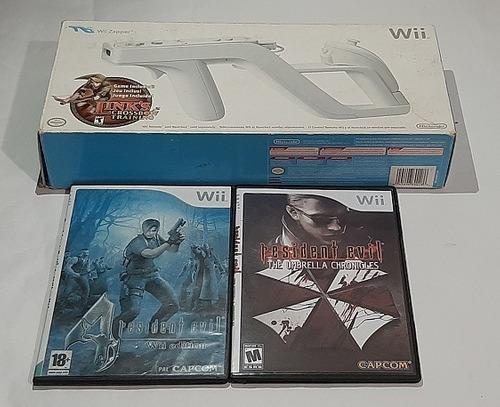 Zapper Original Para Nintendo Wii+2 Juegos No Originales. 5v