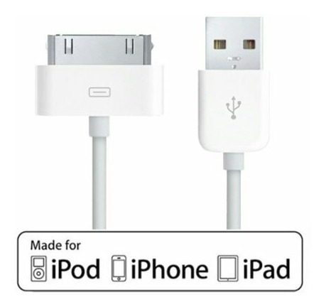 Cable Usb Apple Original iPhone 4s iPod 4g Conector 30 Pines