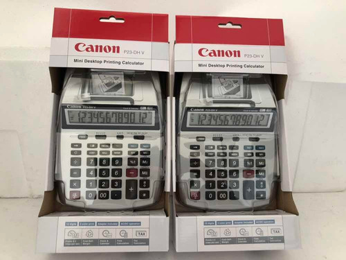 Calculadora 12 Digitos Canon P23dh Usa Rollo De Papel Bond