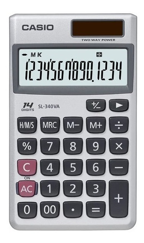 Calculadora Casio De Bolsillo Modelo Sl-340va