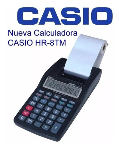 Calculadora Casio Hr 8tm Negra