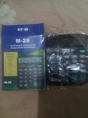 Calculadora Casio M Dígitos Solar Y Bateria