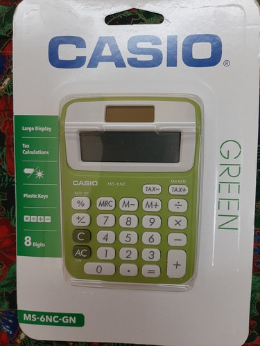 Calculadora Casio. Ms-6nc-gn.