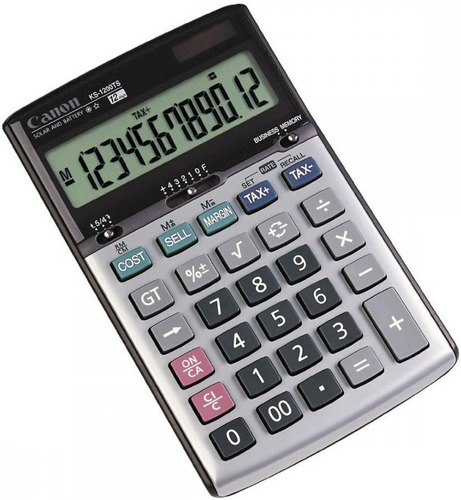 Calculadora Comercial Escritorio Canon 12cifra Tecla Tax Iva