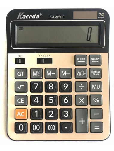 Calculadora De Escritorio Grande - 14 Dígitos - Profesional