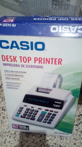 Calculadora De Oficina Casio Nueva 12digitos Impresora 2 Col