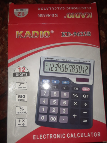 Calculadora Electronica 12 Digitos Kadio