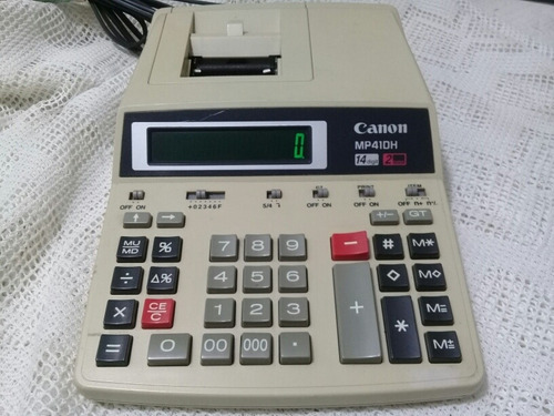 Calculadora Printer Canon Mp41dh 14 Digit 2 Color Usada