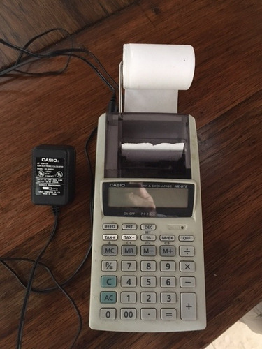 Calculadora Uso Con Rollo De Papel Maca Casio Hr-8tm