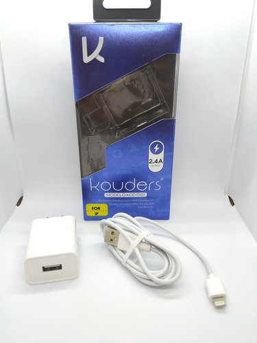 Cargador Kouders 2.4 Amp Lightning iPhone iPad iPod