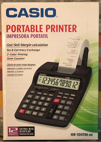 Casio Calculadora De Escritorio Con Impresora