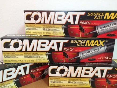 Combat 60gr Made In U.s.a. Mata Chiripas Y Cucarachas