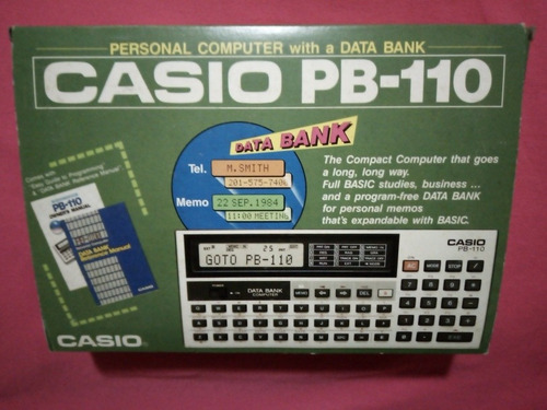 Computador Personal Casio Pb-110. Vta Solo Mcbo.