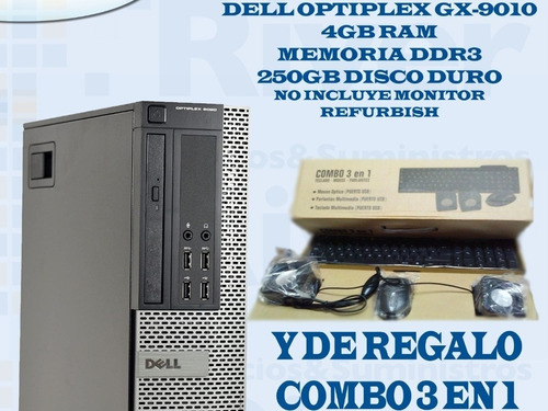 Computadora Dell Slim Procesador Core 5 -3era Gener