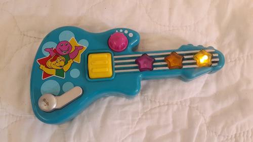 Guitarra Electrica Para Bebes Con Luces Y Sonidos Barney