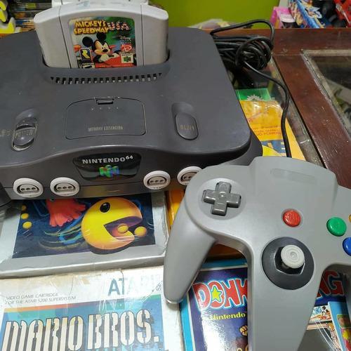 Nintendo 64,1 Ctrol,1 Juego Cables 70 Manzanas