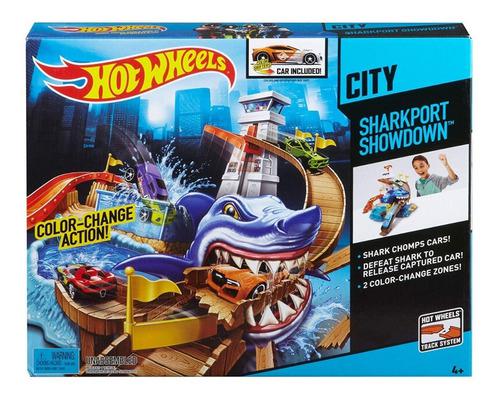 Pista Hot Wheels Color Shifters Sharkport Showdown