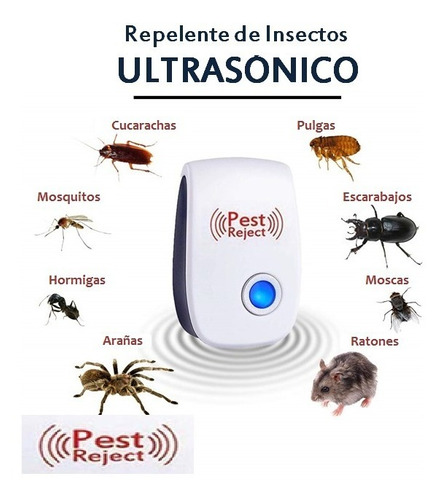 Repelente Ultrasonico De Insectos Ratones Moscas Cucarachas