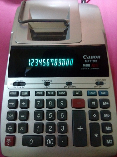 Sumadora Y Calculadora Canon 12 Digitos Mp11dx