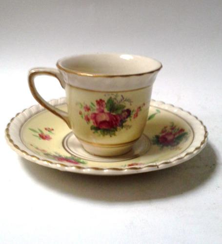 Taza Para Cafè Con Plato Porcelana Inglesa