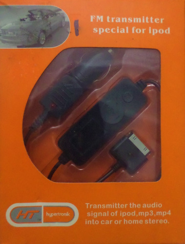 Transmisor/modulador Fm Cargador Hypertronik P/ iPod iPhone