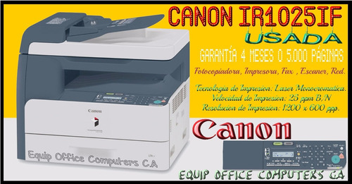 Fotocopiadora Canon Ir-if, Impr, Oficio, Duplex