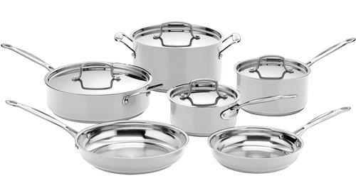 Juego De Ollas Cuisinart 10 Piezas Acero Inoxidable