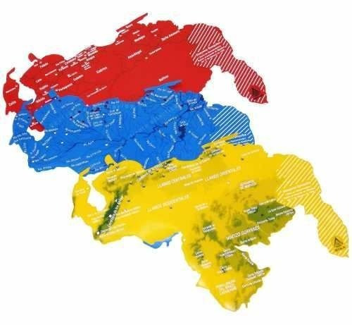 Plantillas Geográficas De Venezuela Por 2 Unidades