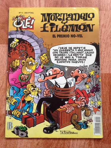 Comics Mortadelo Y Filemón. El Premio No-vel. N° 4