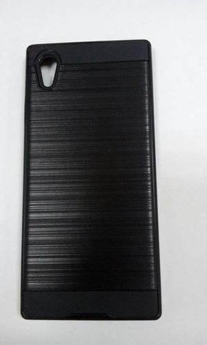 Estuche Sony Xa1 Antigolpes Negro Brush