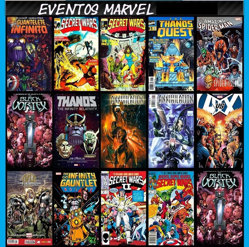 Eventos Marvel Varias Sagas Comic Digital Completo