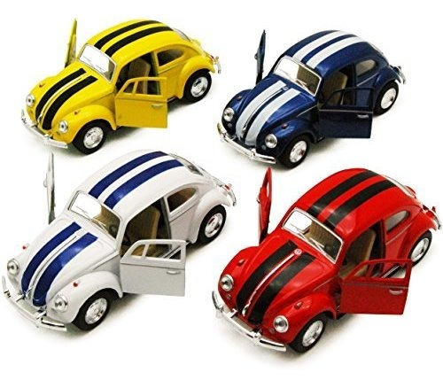 Juego 4 Vehiculo 5 Classic Volkswagen Beetle Raya