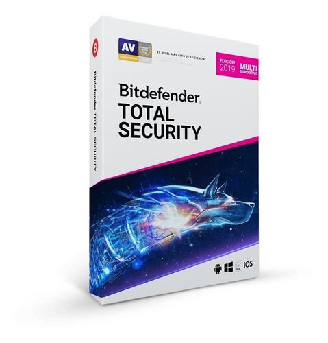 Bitdefender Total Security 2020 Antivirus 1 Año, 1 Pc