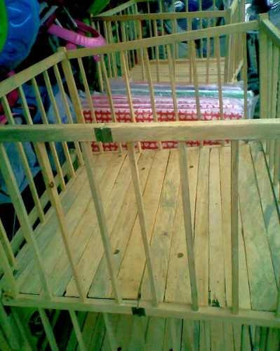 Corral De Madera Para Bebes Armable Y Desarmable