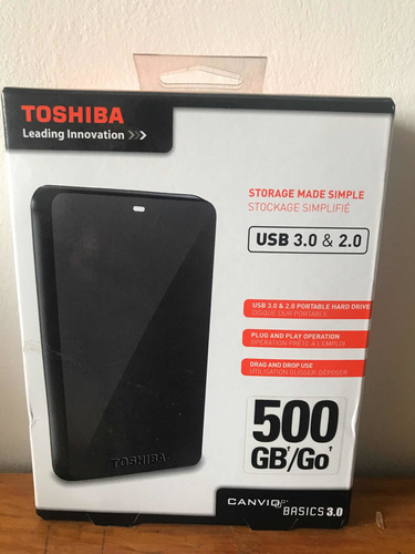 Disco Duro 500 Gb Portátil Toshiba