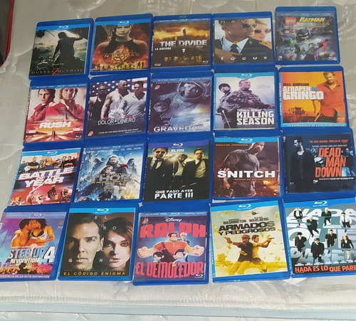 Lote De Películas Blu-ray