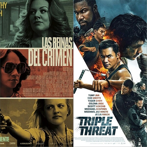 Peliculas Triple Amenaza Y Las Reinas Del Crimen En Combo