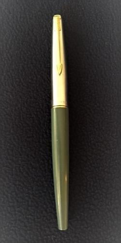 Pluma Fuente Parker 45 En Acero Inoxidable Y Oro 18 Kilates