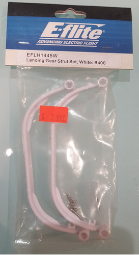Blade 400 Landing Gear Strut Set, White B400 Eflhw