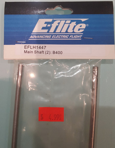 Blade 400, Main Shaft (2): B400 N/p Eflh Marca: E-flite