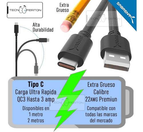 Cable Sabrent Usb Tipo C Hasta 3amp 1 Metro Super Grueso