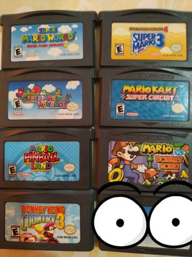 Gameboy Advance 6 Juegos De Super Mario Y 1 Donkey Kong