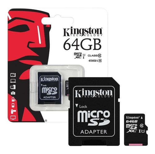 Memoria Micro Sd Kingston 64gb Clas 10 Original Tiend Chacao